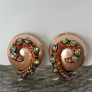 HEIDI DAUS CLIP 🆕 “Deep Dive Dazzle” Octopus earrings